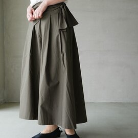 Si-Si-Si|WRAPPED CULOTTES コットンタイプライター ラップキュロット スカート ボトムス 2026-ss114c