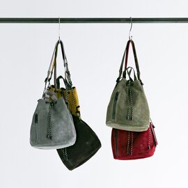 AS2OV｜アッソブ / WATER PROOF SUEDE DRAWSTRING BAG / 巾着 バッグ
