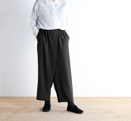 mizuiro ind|mizuiro ind ミズイロインド 1-260109 ラップライクイージーパンツ