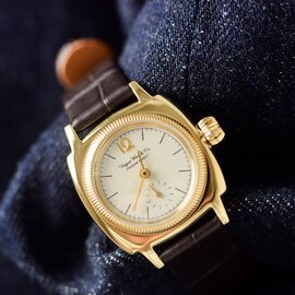 Vague Watch Co.｜クロコダイルベルトアナログウォッチ“COUSSIN 12” co-s-012-ss-yg-rf 腕時計