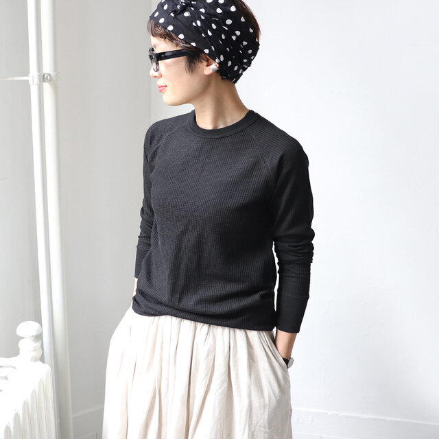 ラグランスリーブで動きやすい♩