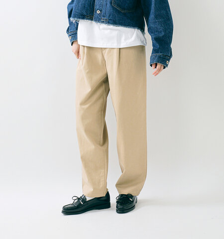 Johnbull|ライトモールスキン タック イージーパンツ jl254p04-yo