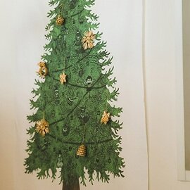 nunocoto｜クリスマスツリータペストリー（小）　さこももみ
