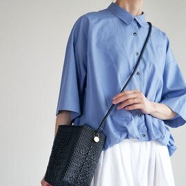 Letra|【WOODY別注】ROMBO SOLID MERCADO SACOSHE ロンボ ソリッド メルカドサコッシュ かごバッグ ショルダーバッグ マルシェバッグ 610720003