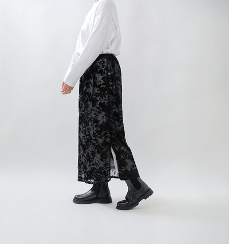 NOMBRE IMPAIR|シアー オパール フラワー レイヤード イージー スカート 01-1-05-202-5-2-mt