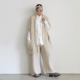 ichi｜【 ONLINE 限定 】Shetland Wool Cable Knit Pants