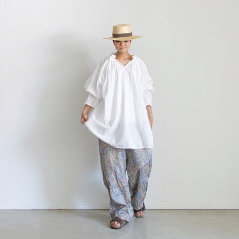 ichi｜【ONLINE LIMITED】Linen Paisley Relax Pants