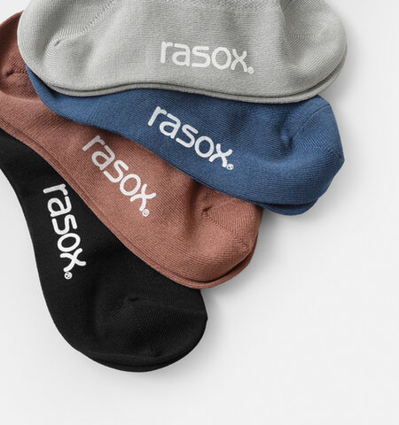 rasox｜メッシュ編み ファインクール ミッド ソックス ca221lc01-mn 靴下