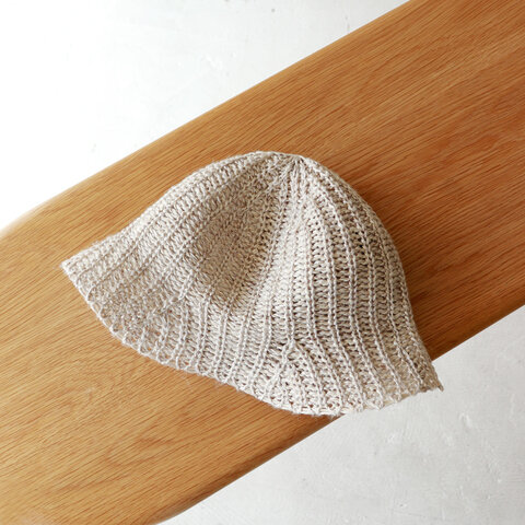 mature ha.｜knit hat linen