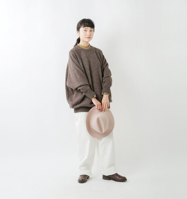 model mariko：162cm / 47kg 
color : brown / size : F