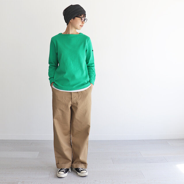 グリーン / 0 着用、モデル身長:164cm