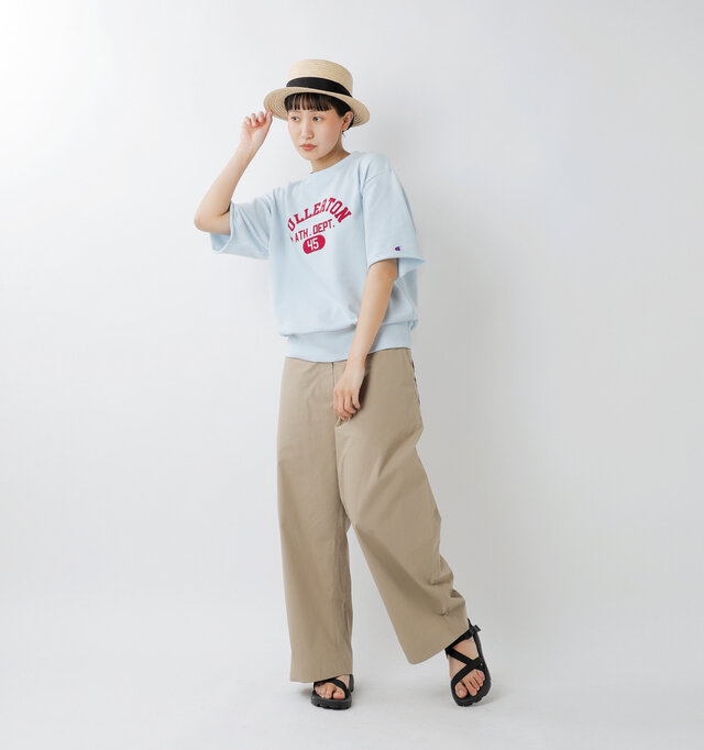model mayuko:168cm / 55kg
color : light grayish blue / size : L