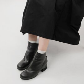 yuko imanishi+|キップレザー バックジップ ショート ブーツ 707021-mt