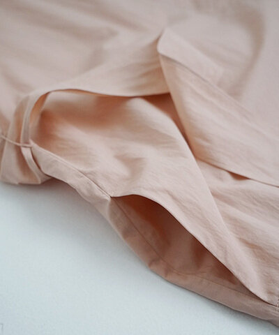 Mochi｜gather dress [ms22-op-06/dusty pink・S]