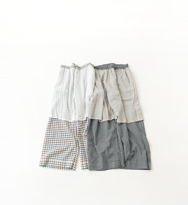 color : 左からMADRAS CHECK / GINGHAM CHECK