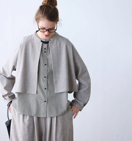 kelen|パネル デザイン ショート ブラウス “KERIN” lkl25fbl2261-mn