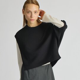 mizuiro ind|アシンメトリークルーネックプルオーバー