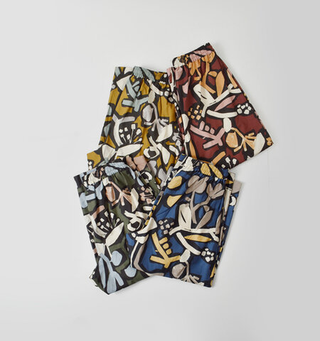 my beautiful landlet|フラワー ピグメント プリント イージーパンツ wm05-pt2610503