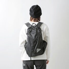 and wander｜30D コーデュラナイロン シルデイパック / リュック “sil daypack” 574-4975199-tr