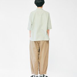 SETTO｜【新作23SS】ハーフスリーブストライプシャツ