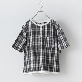 NATURAL LAUNDRY|先染めリネン リブプルオーバーシャツ | 7253T-902