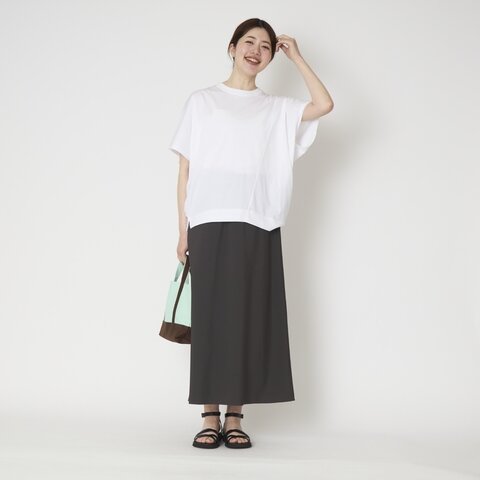 Kilka|さらりと軽い、すっきりシルエットのロングスカート