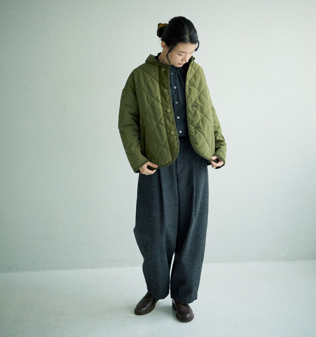 モデル161cm 着用サイズ:0(KHAKI)