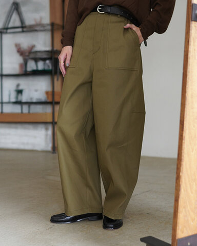 SACRA|ビンテージ コットン ギャバジン パンツ ボトムス VINTAGE COTTON GABARDINE PANTS 126518111 サクラ