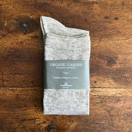 ORGANIC GARDEN|大人気!ヤクウール&スーピマオーガニックコットン シンプルハイソックス kurashisha