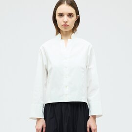 mizuiro ind|スタンドカラーショートシャツ