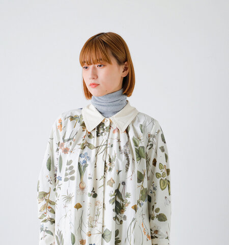 ASEEDONCLOUD|コットン ティー ガーデン フラワー プリント ガウン “Tea garden gown” 242303-kk