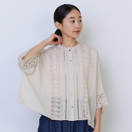 ADIEU TRISTESSE|インドコットン アンティーク レース ブラウス
