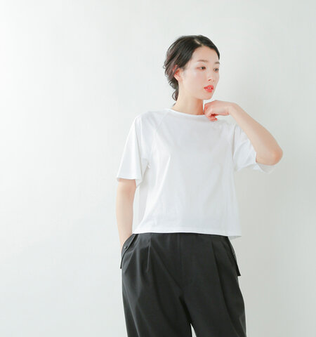 Graphpaper|コットンファインスムース ラグランショートレングスTシャツ gl211-70205-rf