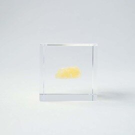 ウサギノネドコ｜Sola cube Mineral オレンジカルサイト（4cm角）