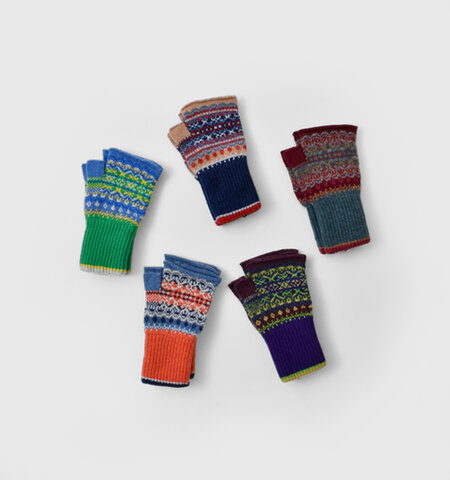 ERIBE|ラムズウール アロア オープン ニット グローブ 手袋 m4206-same1 クリスマス