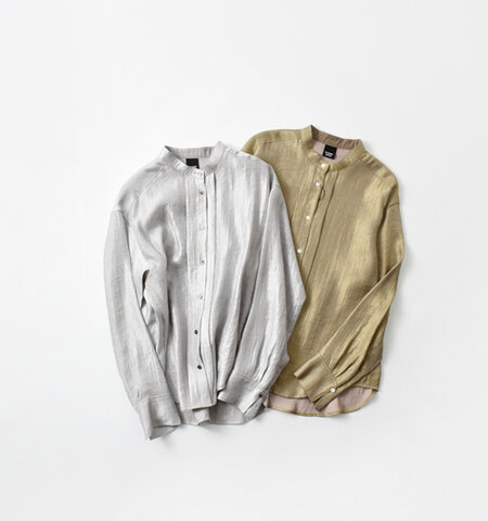 NOMBRE IMPAIR|グラムツイル スタンド タック ブラウス 01-1-06-221-4-2-kk