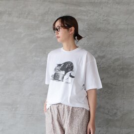 HARVESTY|イワサトミキ プリントボックスTシャツ CAT サイズ2
