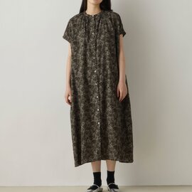 MidiUmi|flower print shirt one-piece