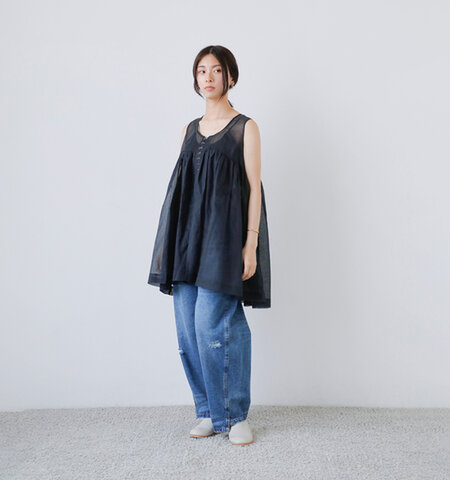 Hella|コットン シアーボリューム ブラウス “SHEER VOLUME TOPS” h251-06-kk