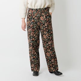 chimala|フローラル ヘリンボーン トラウザー パンツ cs40-wp15b-kr