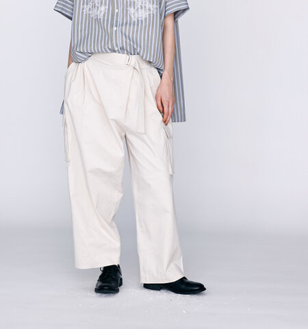 kelen|ケレン コットンストレッチ ラップデザイン カーゴ パンツ “LUPS” lkl26hpt2128