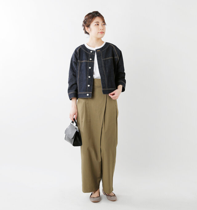model hikari:165cm / 48kg
color : one wash / size : S