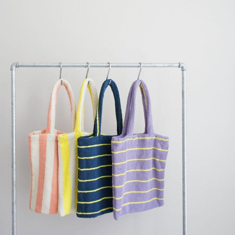 EARTH MADE|TERRY FLAT TOTE