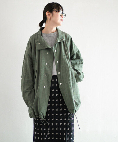 Shinzone|LIGHT MODS COAT ライトモッズコート レディース アウター ミリタリー カーキグリーン 25smsco03