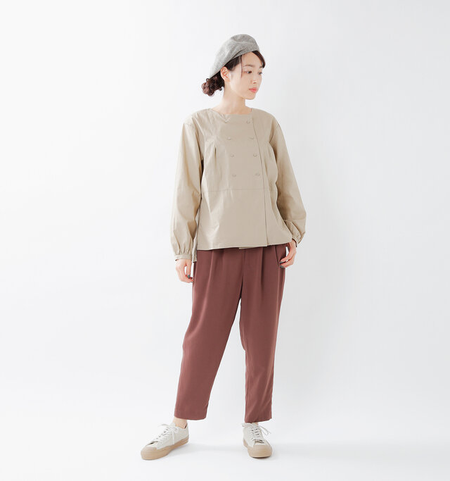model mizuki:168cm / 50kg
color : red brown / size : M