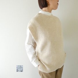 shs リューズニット ショート丈トップスにもなる2WAYベスト(108208)