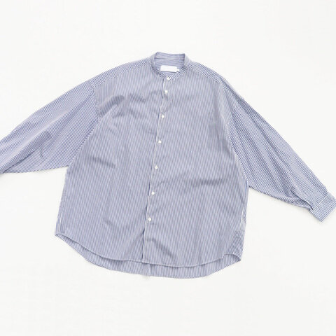 Graphpaper｜Broad L/S Oversized Band Collar Shirt