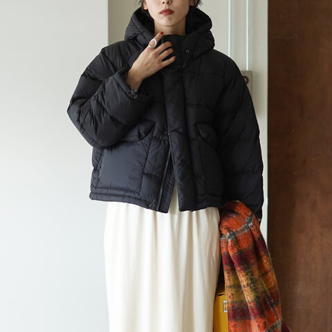 Gymphlex|ダウンフーデッド ショートジャケット アウター DOWN HOODED SHORT JACKET GY-A0718 DMN ジムフレックス