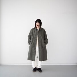 FRECKLE|army code/stand fall collar coat/olive drab &navy