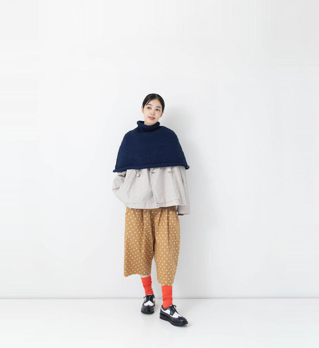 color : BEIGE DOT , model : 162cm